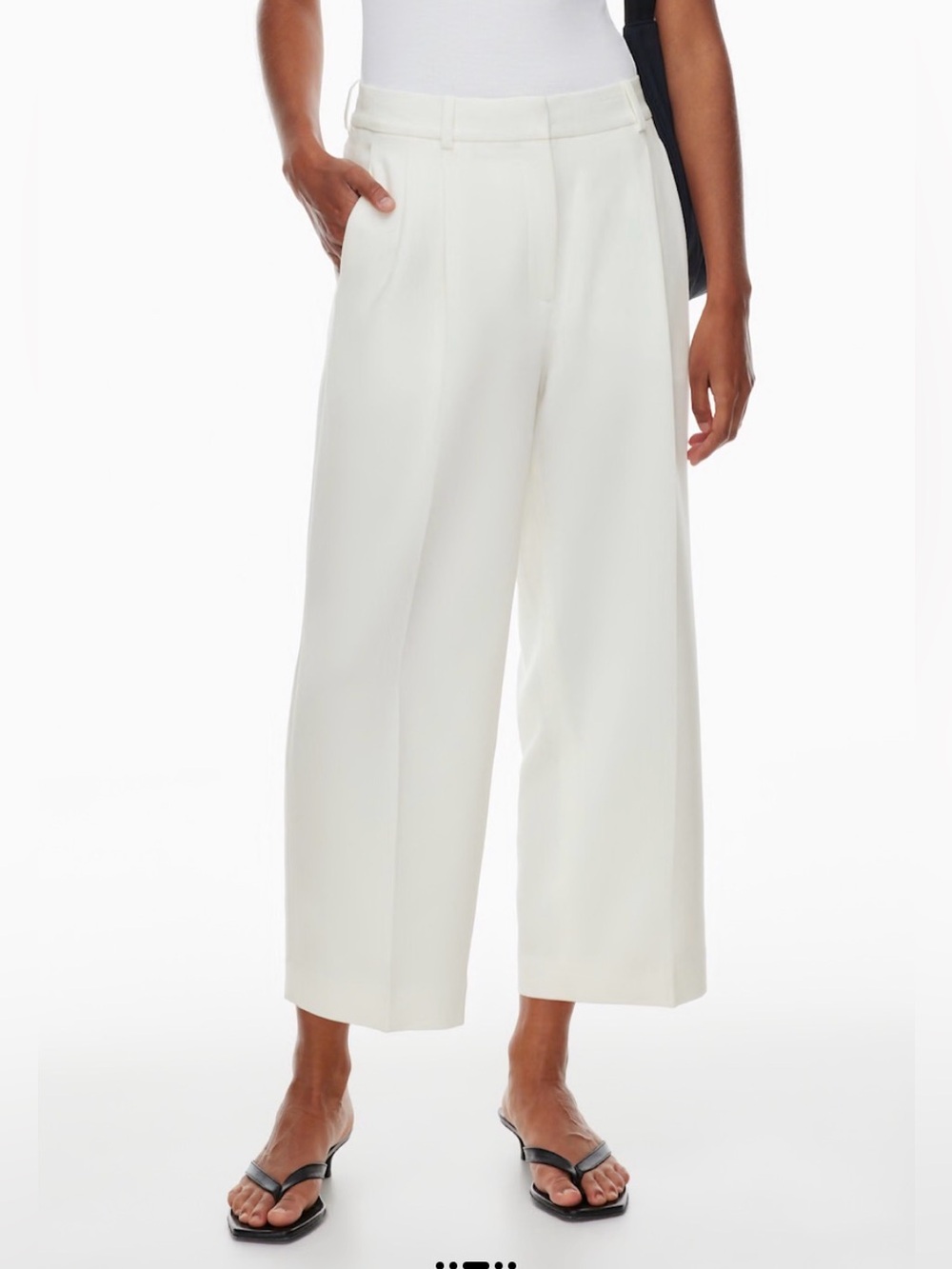 Babaton Pleated Cropped Pant